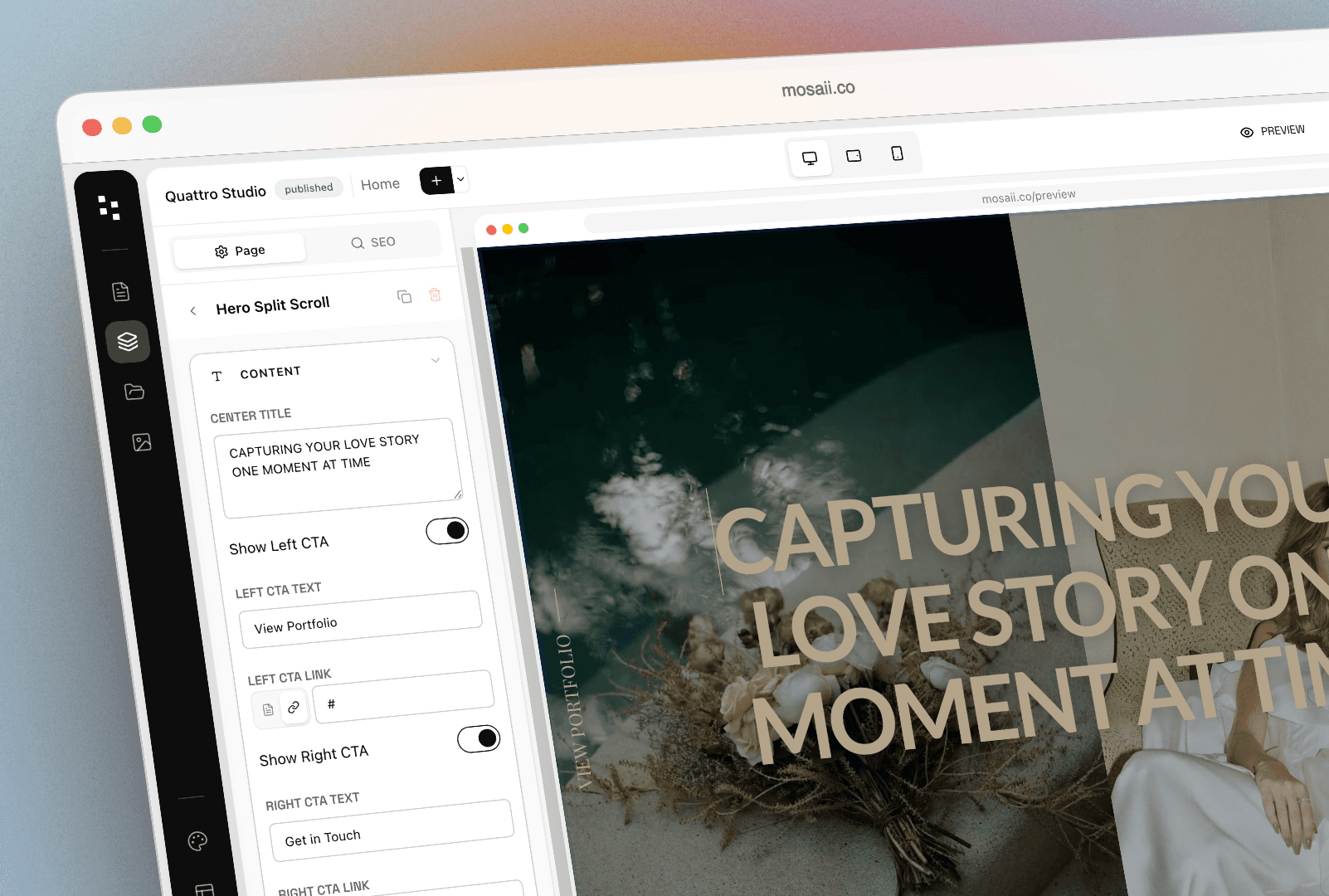 Mosaiico Website Builder